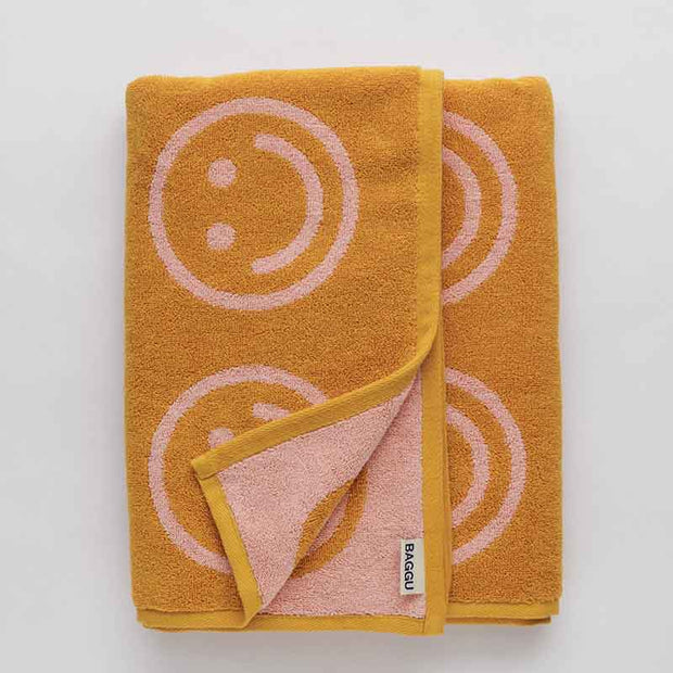 Happy Baggu Bath Towel Marigold Peach 