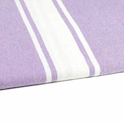 Lilac Handwoven Fouta or Hammam Towel - Recycled Cotton