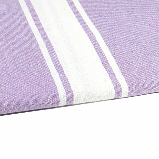 Lilac Handwoven Fouta or Hammam Towel - Recycled Cotton