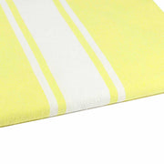 Lemon Handwoven Fouta or Hammam Towel - Recycled Cotton