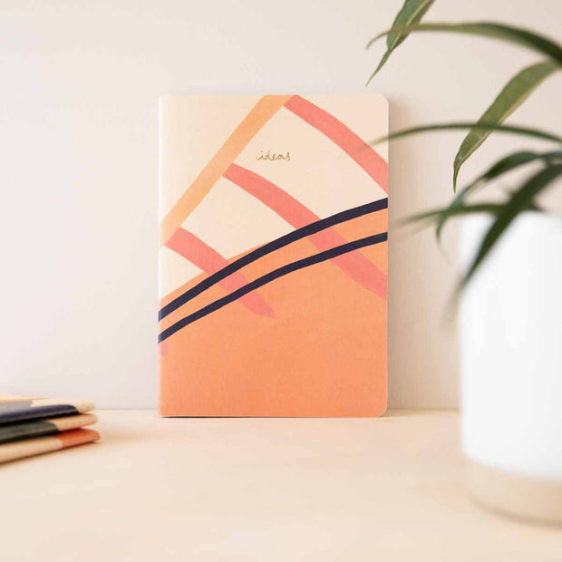 Recycled Soft Cover A5 Sketchbook – Ideas Pink
