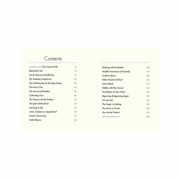 Mindful Thoughts for Artists Book