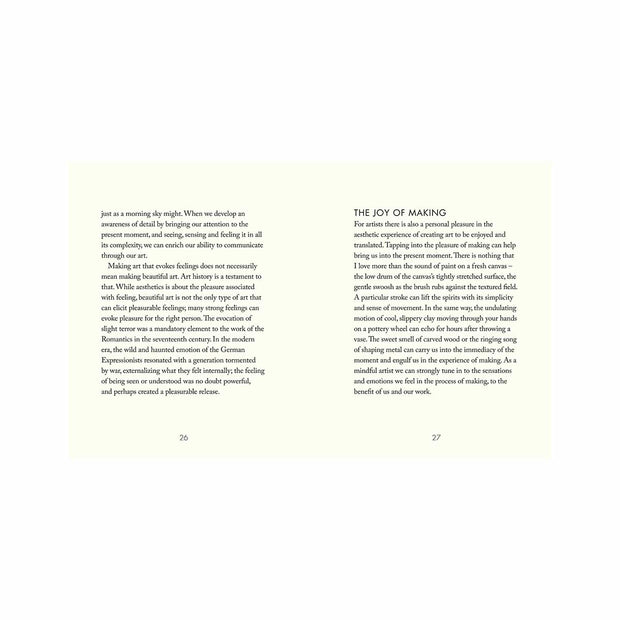 Mindful Thoughts for Artists Book