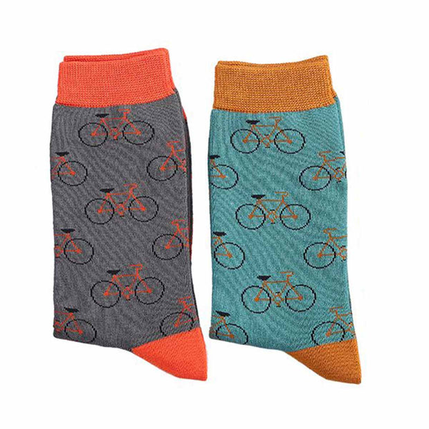 Mr Heron Mens Bike Bamboo Socks