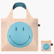 Smiley Geometric | Recycled Reusable Bag | LOQI