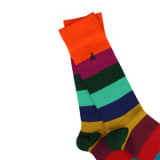 Men's Block Striped Bamboo Socks