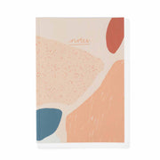 Recycled 'NOTES' Notebook A5 - Plain Paper - Coral