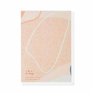 Recycled 'NOTES' Notebook A5 - Plain Paper - Coral