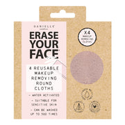 Erase Your Face 4 Pack Makeup Removing Pads - Pastels